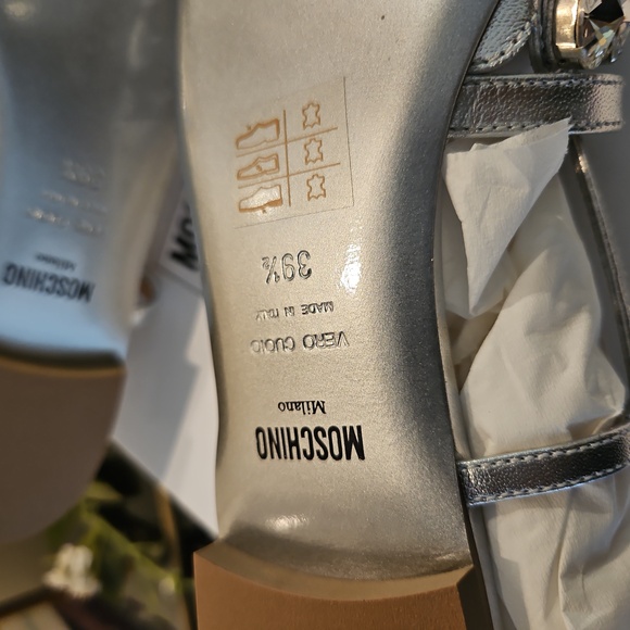 Moschino Silver Still Life Heart Ballerina Flats Cinderella would be Jealous! - Picture 13 of 13